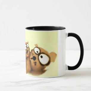 Drei Hunde Tasse