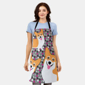 Drei Hunger Corgis Funny Schürze (Getragen)