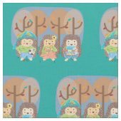 Drei Igel aus Baumwolle Stoff (Nahaufnahme)