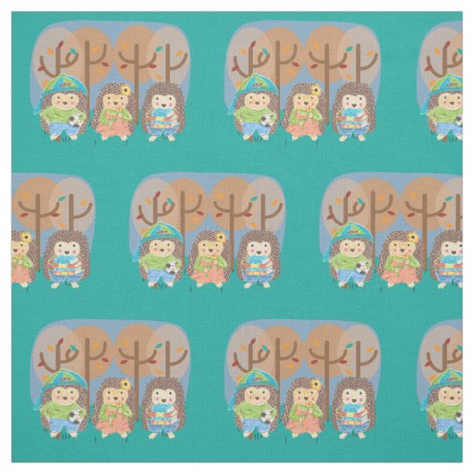 Drei Igel aus Baumwolle Stoff (Muster)