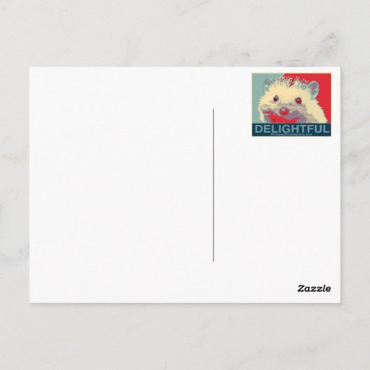 Drei Igel Moon Postkarte (Rückseite)