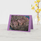 Drei in einer Reihe Karte (Gelbe Blume)