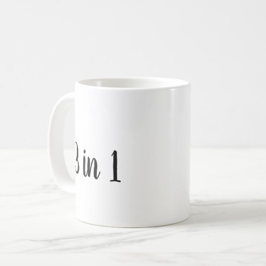 Drei in eins kaffeetasse (Vorderseite Links)