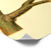 Drei inländische Vögel auf einer Zweigniederlassun Poster (Ecke)