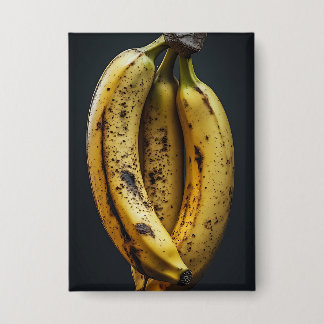 Drei isolierte leckere Bananen Button
