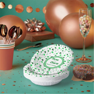 Drei ist ein Charm St Patrick's Day 3. Geburtstag Pappteller