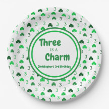 Drei ist ein Charm St Patrick's Day 3. Geburtstag