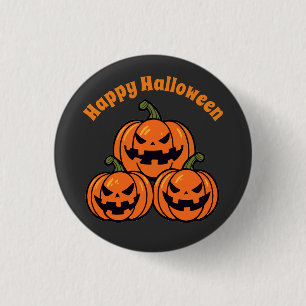 Drei-Jack-Kürbis Button