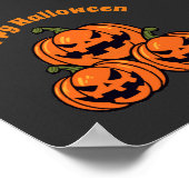 Drei-Jack-Kürbis Poster (Ecke)