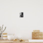 Drei Jäger mit Kanus an der Küste Poster (Küche)