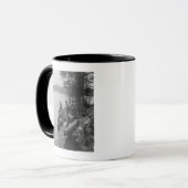 Drei Jäger mit Kanus an der Küste Tasse (Vorderseite Links)