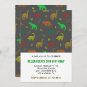 Drei Jahre alt Einladung (Vorne/Hinten)