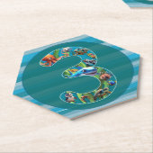 Drei Jahre alt: Untersetzer in Papierform (angewinkelt)