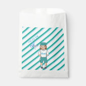 Drei Jahre alter grüner Upsherboy für Tasche Geschenktütchen (Vorderseite)