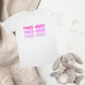 Drei Jahre altes Shirt zum Geburtstag für Kinder