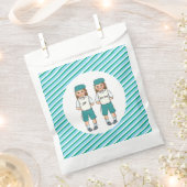 Drei-jährige Zwillingsschwänzchen bevorzugen Tasch Geschenktütchen (Ausgeschnitten)