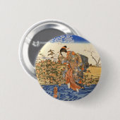 Drei japanische Frauen Button (Vorne & Hinten)