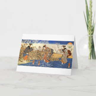 Drei japanische Frauen Karte