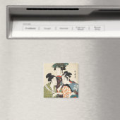 Drei junge Männer oder Frauen, Utamaro Magnet (In Situ (Geschirrspüler))