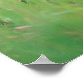 Drei junge Schimpansen (Pantroglodytes) in Poster (Ecke)