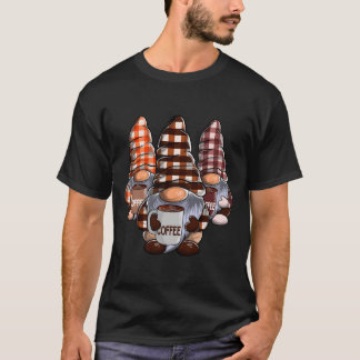 Drei Kaffee-Gnome Gnom Kaffee Kaffee Gnom T-Shirt