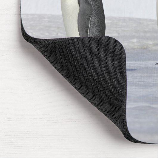 Drei Kaiserpinguine, Insel Snow Hill Mousepad (Ecke)