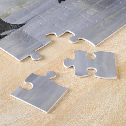 Drei Kaiserpinguine, Insel Snow Hill Puzzle (Seite)