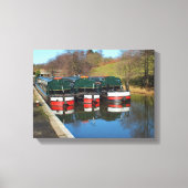 Drei Kanalboote Leinwanddruck (Vorderseite)