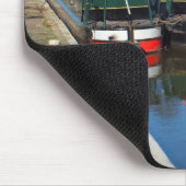 Drei Kanalboote Mousepad (Ecke)