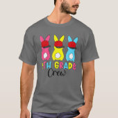 Drei Kaninchen Bunny 4th Grade Crew Osterfest Kind T-Shirt (Vorderseite)