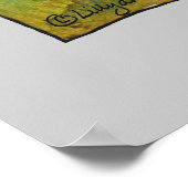 Drei-Kaninchen-Cartoon-Poster Poster (Ecke)