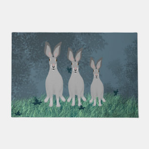 Drei Kaninchen Doormat Fußmatte
