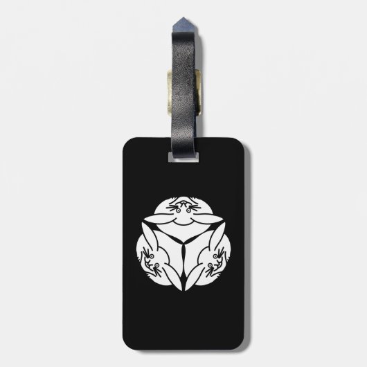 Drei Kaninchen Gepäckanhänger (Rückseite vertikal)