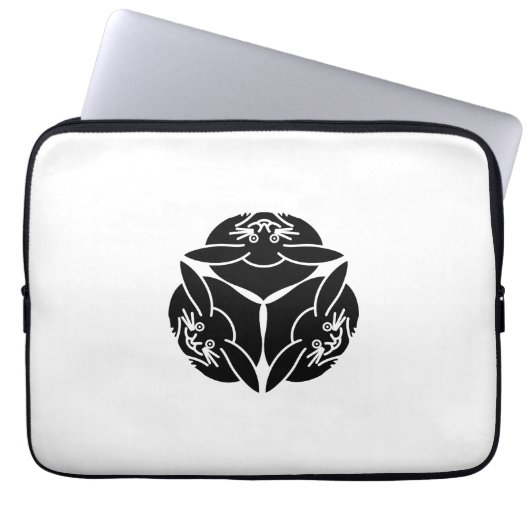 Drei Kaninchen Laptopschutzhülle (Vorderseite)