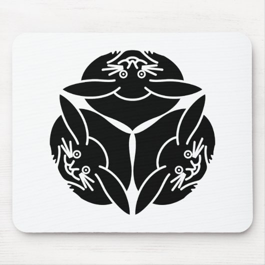 Drei Kaninchen Mousepad (Vorne)