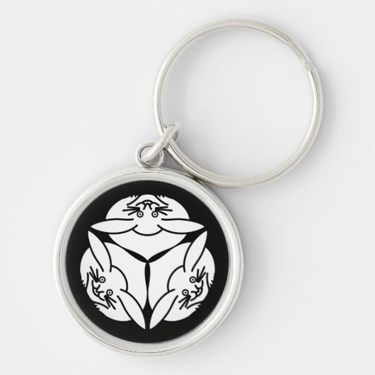 Drei Kaninchen Schlüsselanhänger (Vorne)