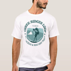 Drei Kante-Schleifen-Spur T-Shirt