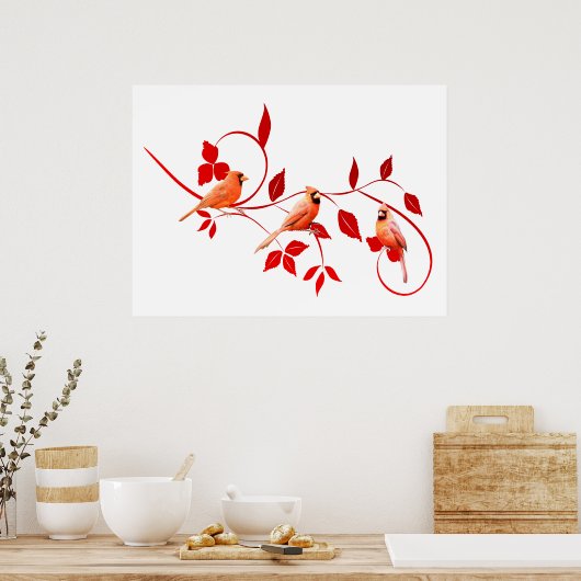 Drei-Kardinal-Poster Poster (Küche)