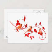 Drei Kardinäle Postkarte (Vorne/Hinten)