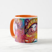 DREI KARNIVAL MASKS Venezianische Maskierung Tasse (Vorderseite Links)