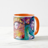 DREI KARNIVAL MASKS Venezianische Maskierung Tasse (VorderseiteRechts)