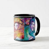 DREI KARNIVAL MASKS Venezianische Maskierung Tasse (VorderseiteRechts)