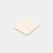 Drei-Karten-Tarot-Spread (kleines, einfaches Gold) Post-it Klebezettel (angewinkelt)