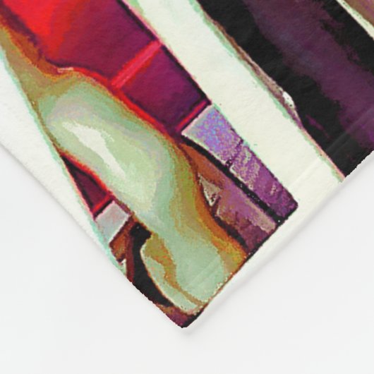 Drei Karussell Fleecedecke (Ecke)