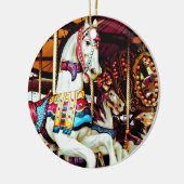 Drei Karussell Keramik Ornament (Links)