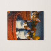 Drei Kätzchen in Blume Pots, Jigsaw Puzzle (Horizontal)