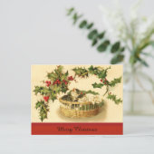 Drei Kätzchen in einem Korb auf der Postkarte (Stehend Vorderseite)