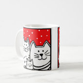 Drei Kätzchen Kaffeetasse (Vorderseite Links)