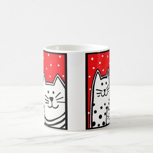 Drei Kätzchen Kaffeetasse (Mittel)