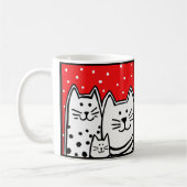 Drei Kätzchen Kaffeetasse (Links)